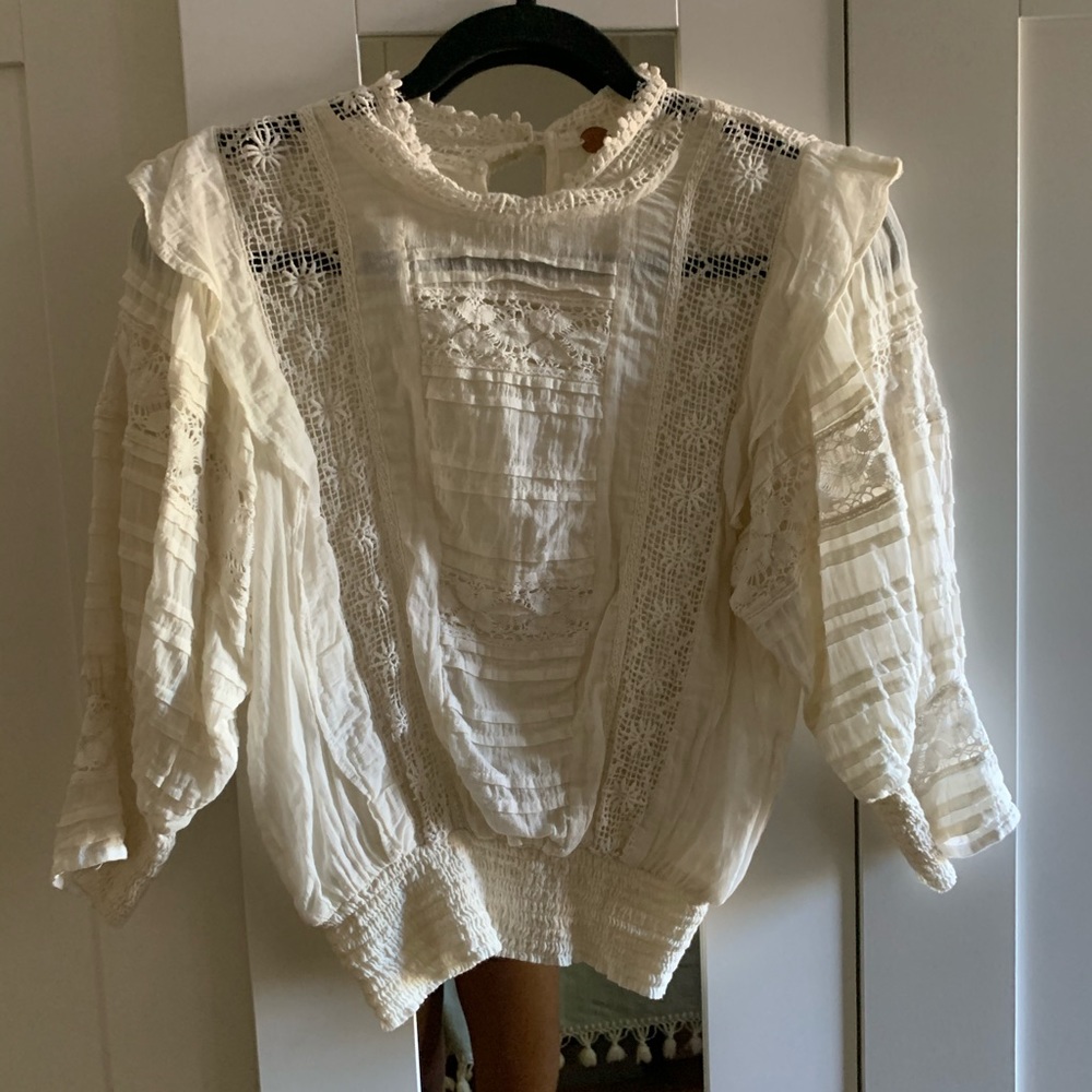 Free People lace top size small